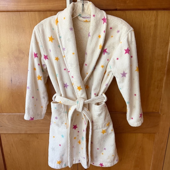 American Girl Bathrobe Terry Cloth Robe Girls Size Small - Picture 1 of 11